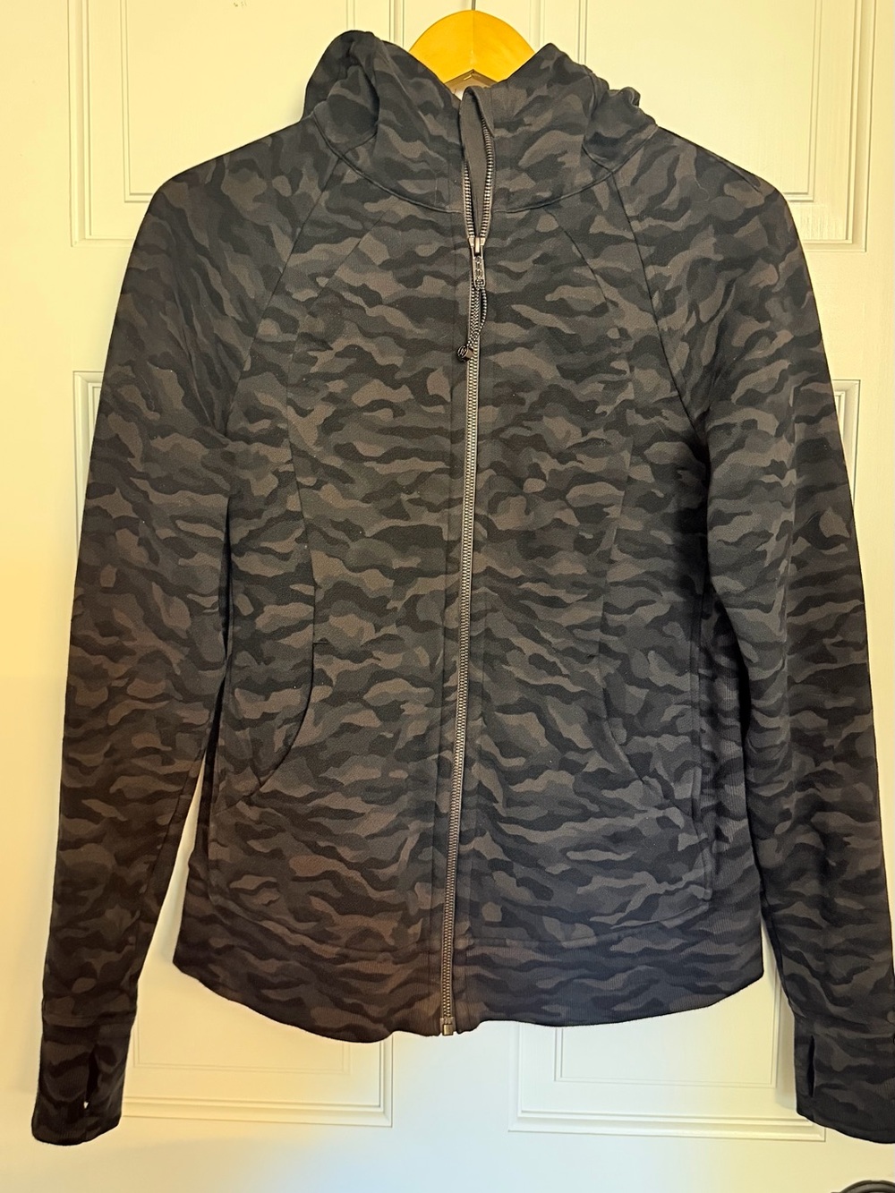 lululemon athletica Charcoal Camo Full-Zip Hoodie Jacket